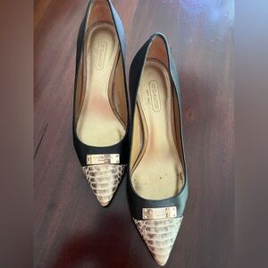 Coach Black and Gold Women's heels